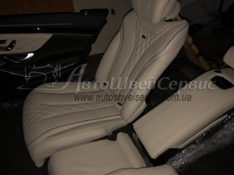 Окантовка на сиденьях и дверях для Mercedes Benz 222W 2017