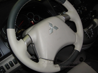 Перетяжка руля кожей для Mitsubishi Grandis 2008