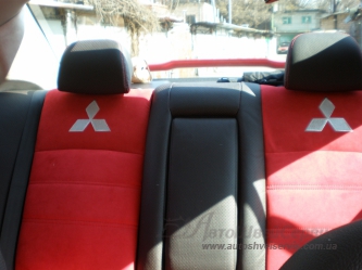 Вышивка на сиденьях для Mitsubishi Lancer EX 2008