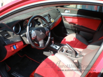 Перетяжка салона автомобиля для Mitsubishi Lancer EX 2008