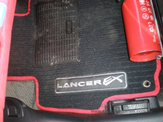 Пошив ковров для Mitsubishi Lancer EX 2008